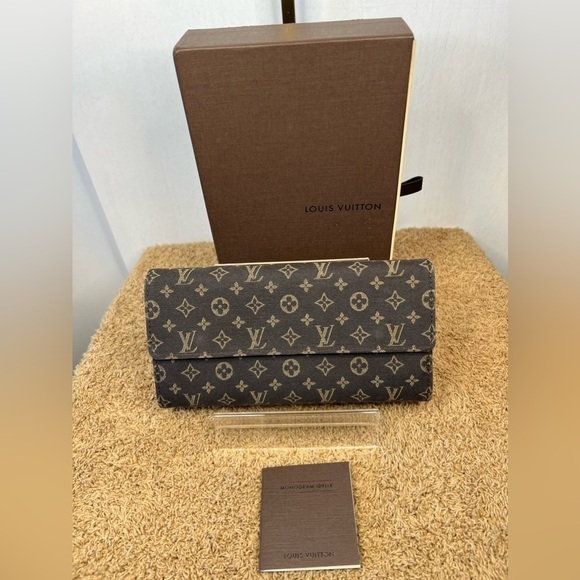 Louis Vuitton Mini Lin Sarah Brown Monogram Long Wallet 2007 - Picture 1 of 13